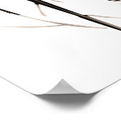 棒素朴小枝ブランチリースバナーポスター ポスター (角)