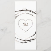 棒素朴枝の枝リースのメ結婚ニュー メニュー (裏面)