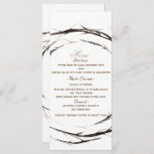 棒素朴枝の枝リースのメ結婚ニュー メニュー (正面/裏面)