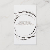 棒素朴枝の枝リース友人を参照 紹介カード (正面)