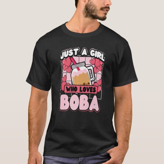 . .棒茶を愛する女の子 Tシャツ (正面)