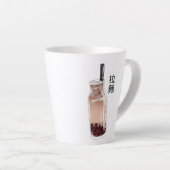 棒茶バブルティー カフェラテマグ (右アングル)