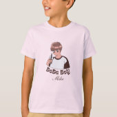 棒茶バブルティー Tシャツ (正面)