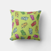 棒葉バブルティーパターン クッション (正面)