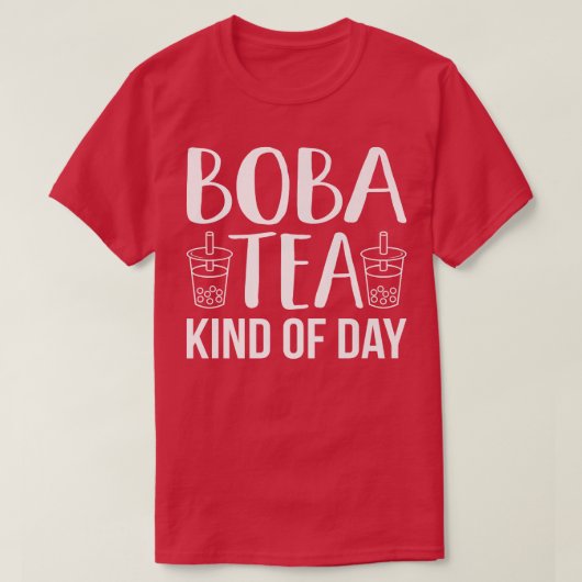 棒葉茶の種類の日バブルかわいい茶ラーメングラフ Tシャツ (デザイン正面)