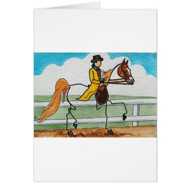 棒馬のアメリカ人Saddlebred (正面)