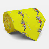 棒高跳びのシマウマ ネクタイ (ロール)