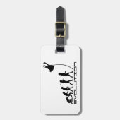 棒高跳びのスポーツの進化の芸術 ラゲッジタグ (正面縦)