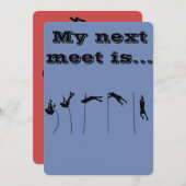 棒高跳びの大会 サンキューカード (正面/裏面)