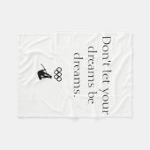 棒高跳び毛布 フリースブランケット (正面(横))