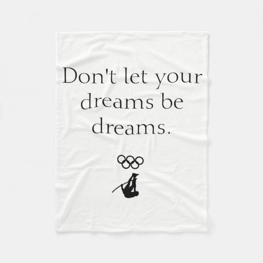 棒高跳び毛布 フリースブランケット (正面)