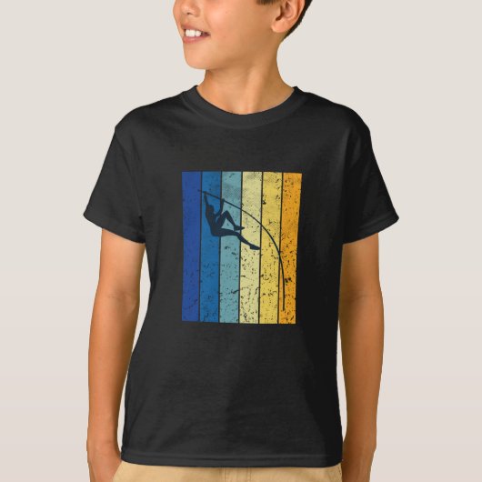 棒高跳び レトロ Tシャツ (正面)