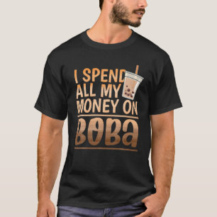 棒（ぼ）葉（ば）茶カワイトかわいい泡乳茶 Tシャツ