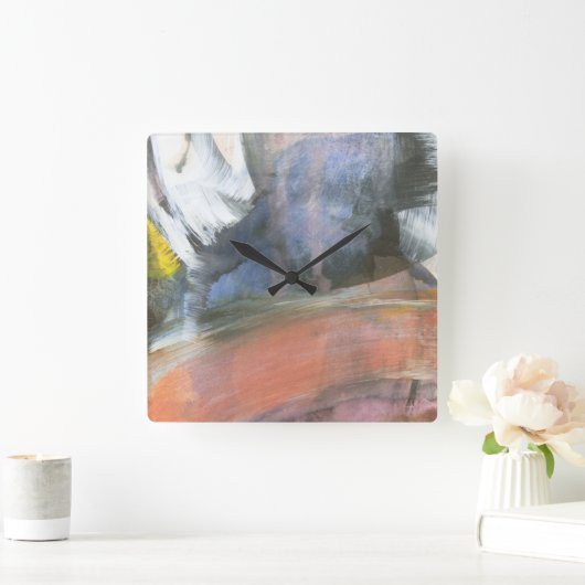 棒 スクエア壁時計 (ホーム)