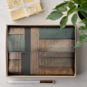 棚に置かれた古い本の切り離し 薄葉紙 (ギフト)