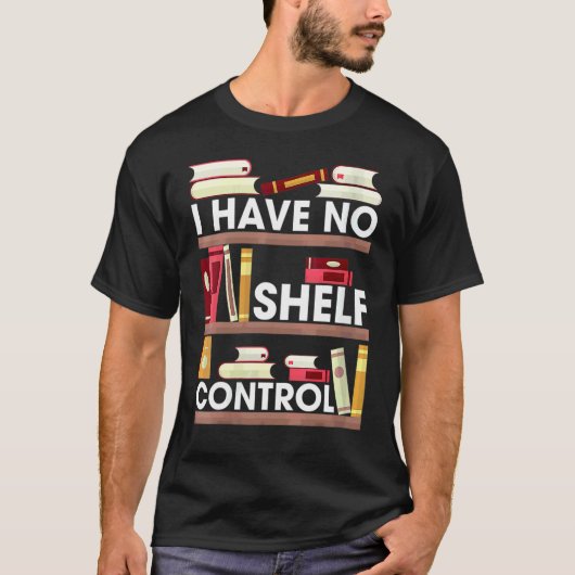棚の制覇に失敗  読書 本 読者 Tシャツ (正面)