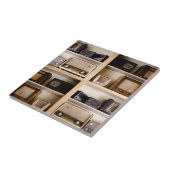 棚の古いヴィンテージの50年代のラジオ タイル (側面)