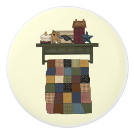 棚の引出しのノブのキルト セラミックノブ