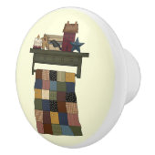 棚の引出しのノブのキルト セラミックノブ (右)