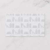 棚の淡い色のな灰色の本 名刺 (裏面)