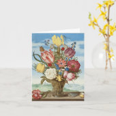 棚の花の花束 カード (黄色い花)