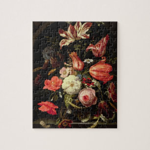 棚の花の静物画 ジグソーパズル