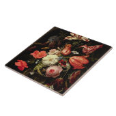 棚の花の静物画 タイル (側面)