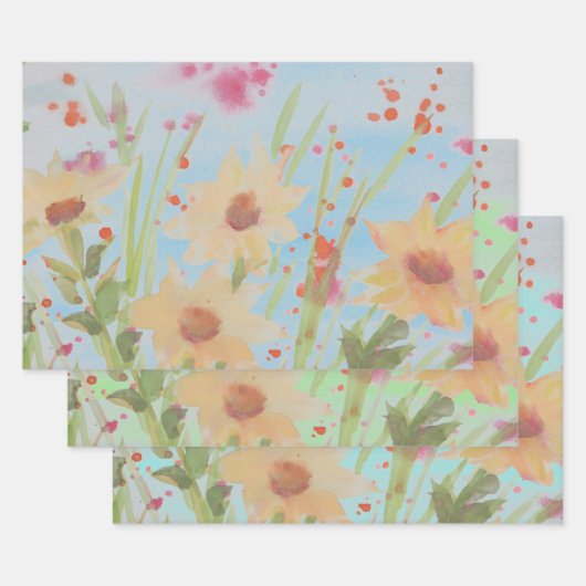 棚または引き出しライナーまたは水色ギフトラップ ラッピングペーパーシート (セット)