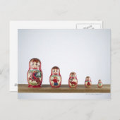 棚ロシアのの上の人形 ポストカード (正面/裏面)