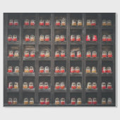 棚上のマトリョシカ人形 ラッピングペーパー (フラット)