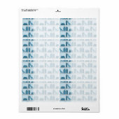 棚上の青い本。 ラベル (フルシート)