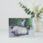 棚入れ羊はがき ポストカード (スタンド正面)