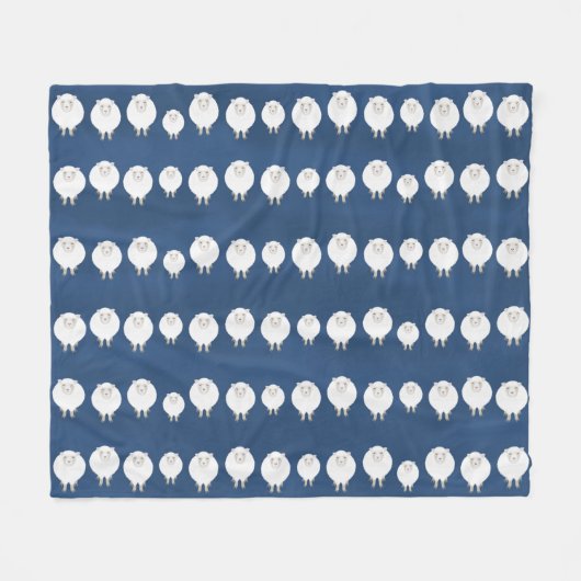 棚卸し羊フリースブランケット フリースブランケット (正面(横))