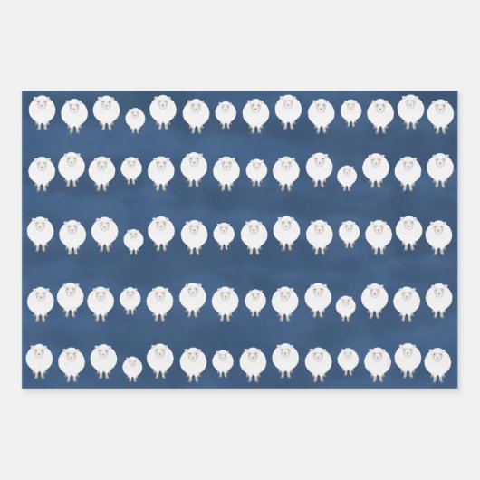 棚卸し羊ラッピング紙シート ラッピングペーパーシート (正面)
