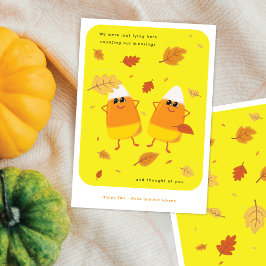 棚卸恵み | キュートイエローキャンディーコーン秋 シーズンカード