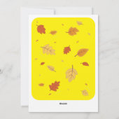 棚卸恵み | キュートイエローキャンディーコーン秋 シーズンカード (裏面)