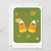 棚卸恵み | キュートグリーンキャンディーコーン秋 シーズンカード (正面)