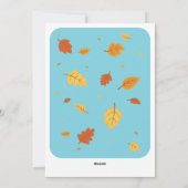 棚卸恵み | キュートスカイブルーキャンディーコーン秋 シーズンカード (裏面)