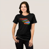 棚状のキノコのゴルフ トライブレンドTシャツ (正面全面)