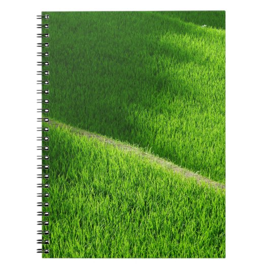 棚田の田んぼ日本 ノートブック (正面)