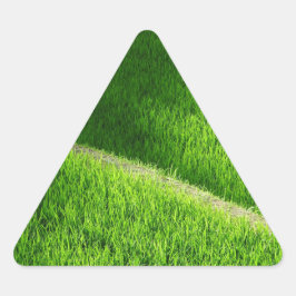 棚田の田んぼ日本 三角形シール