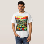 棚田の風景4 Tシャツ (正面フル)