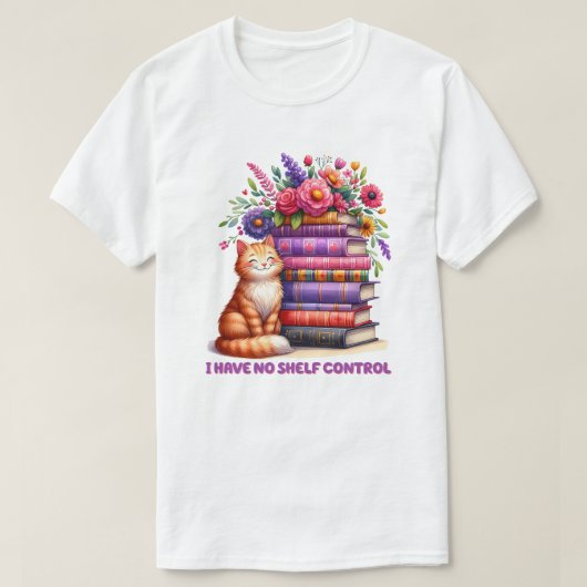 棚管理子猫なし Tシャツ (デザイン正面)