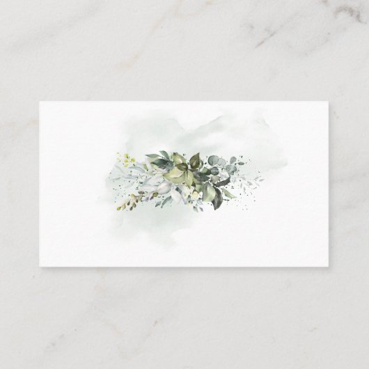 森おむつラッフルチケットベビーシャワーカード プレイスカード (裏面)