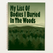 森おもしろいに埋めた体のリスト プランナー手帳 (正面)