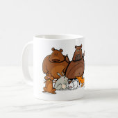 森おもしろい動物 コーヒーマグカップ (正面左)