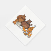 森おもしろい動物 スタンダードランチョンナプキン (角)