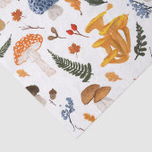 森お洒落のキノコの水色 薄葉紙 (詳細)