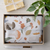 森お洒落のキノコの水色 薄葉紙 (ギフト)