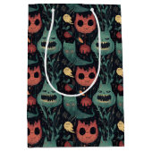 森お洒落のハロウィン幽霊のよく出るモンスター ミディアムペーパーバッグ (正面)